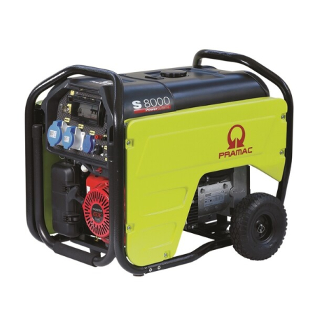 Agregat prądotwórczy jednofazowy Pramac S8000 AVR CONN – 6,4 kW – 230V – Honda GX390 Electric